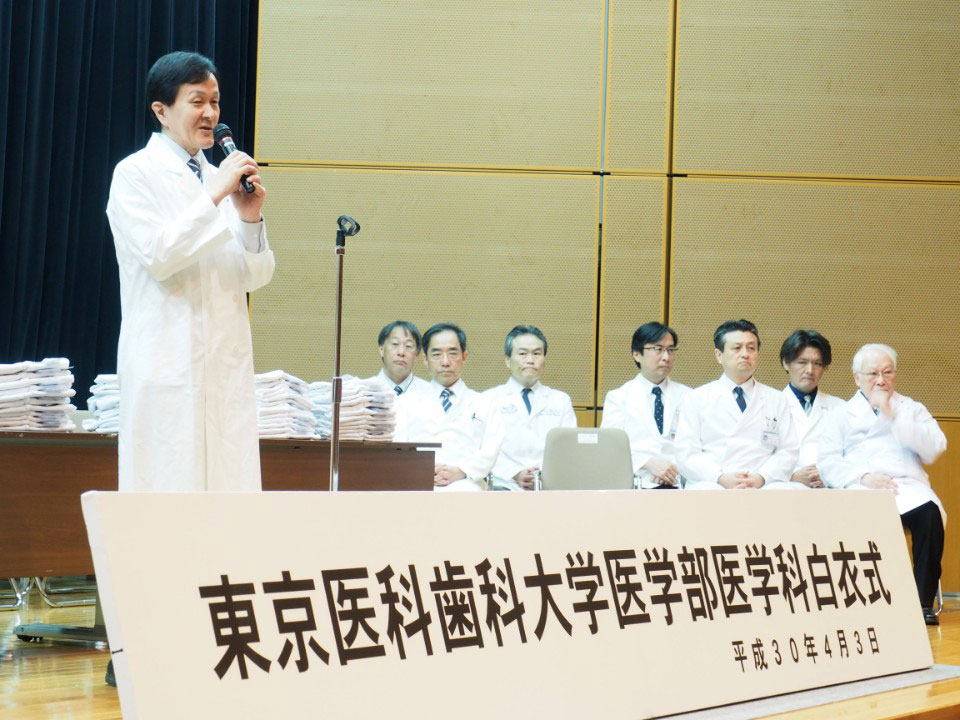 北川昌伸医学部長からの挨拶
