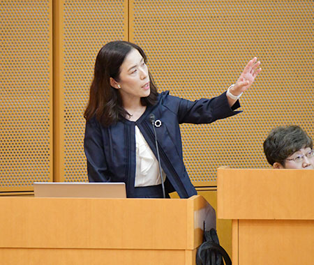 福井小紀子 保健衛生学研究科長による沿革紹介