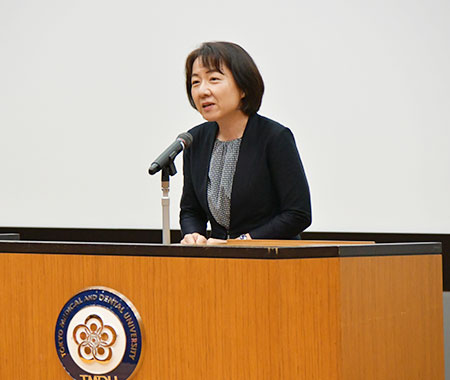佐々木吉子 看護同窓会会長からの祝辞